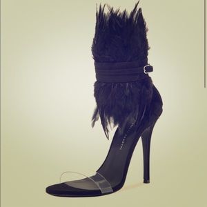 Giuseppe zanotti feather high sole sandals